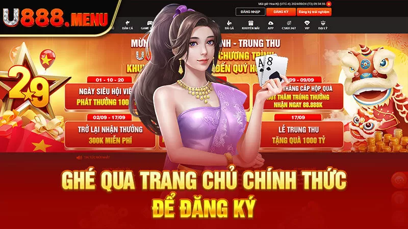 Ghé qua trang chủ chính thức để đăng ký