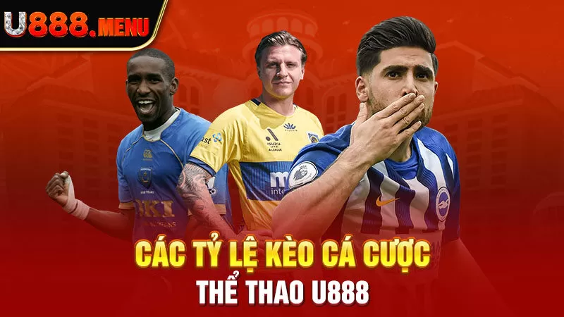 Các tỷ lệ kèo cá cược thể thao U888