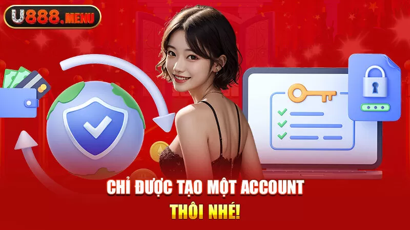 Chỉ được tạo một account thôi nhé!