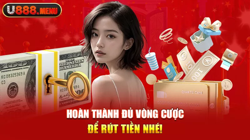 Hoàn thành đủ vòng cược để rút tiền nhé!